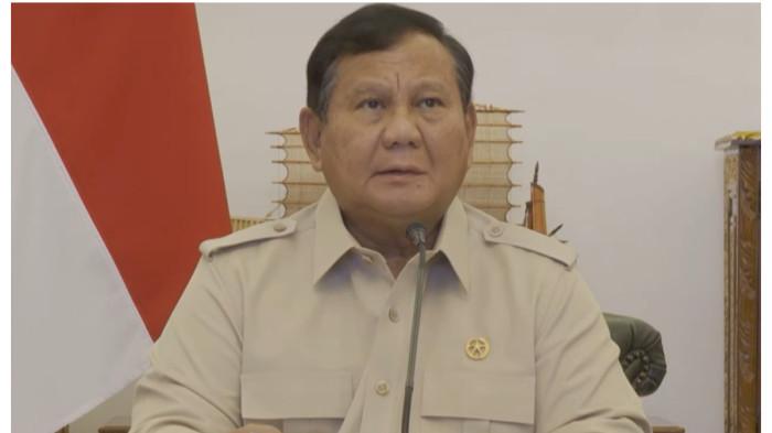 RATAS - Presiden Prabowo Subianto saat memimpin rapat terbatas (ratas) membahas penanganan bencana nasional di Istana Kepresidenan, Jakarta, Senin (7/9/2026).