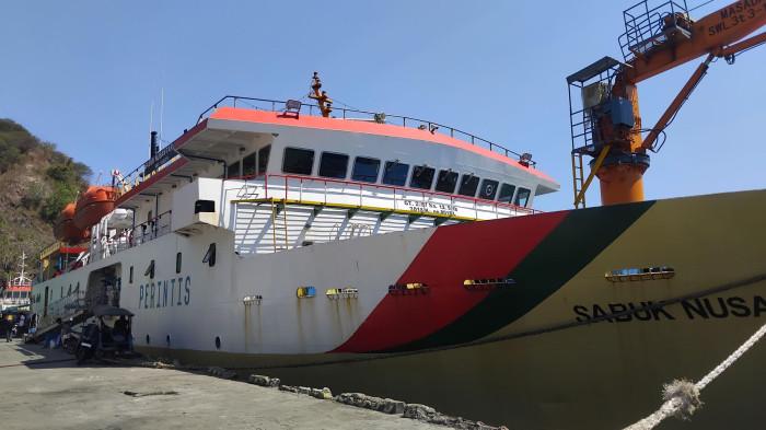 JADWAL KAPAL - Kapal Sabuk Nusantara 78 bersandar di pelabuhan PELNI, Selasa (8/9/2026). Simak jadwal kapal Sabuk Nusantara 78. (Sumber Foto: TribunGorontalo.com/ Sandri Mooduto)