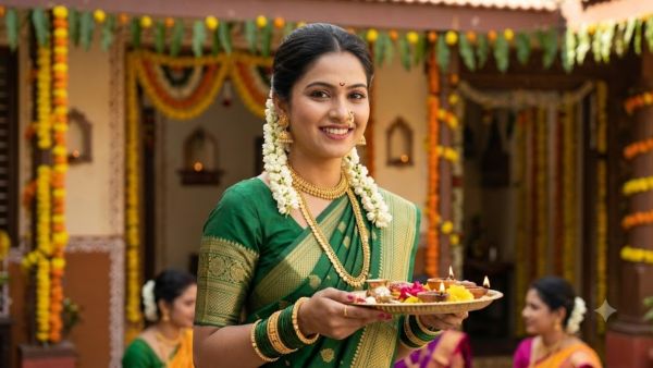 Look absolutely traditional in green Look absolutely traditional in green
