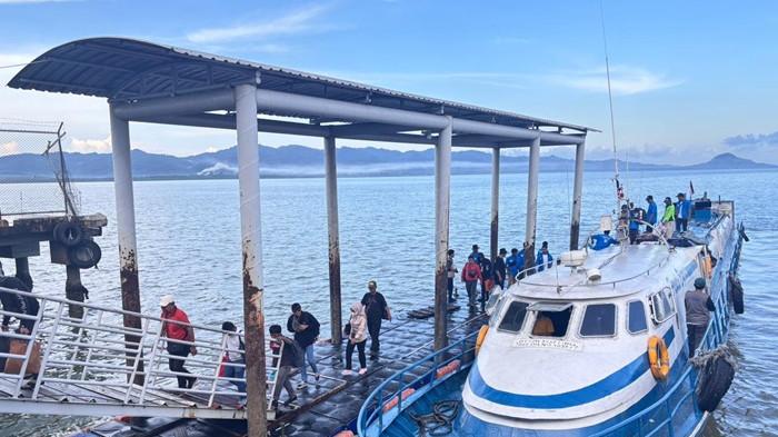 JADWAL FERI - Tampak suasana di Pelabuhan Tunon Taka Nunukan, saat diabadikan belum lama ini. (TribunKaltara.com/Fatimah Majid)