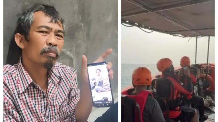 JURNALIS HILANG KONTAK - Mansyur menunjukkan foto anaknya, M. Bagus Khoirunnas, saat ditemui di kediamannya di Kota Serang, Banten, Selasa (8/9/2026). Tim Basarnas Banten melakukan pencarian lima jurnalis yang hilang kontak saat meliput Gunung Anak Krakatau, Selasa (8/9/2026).