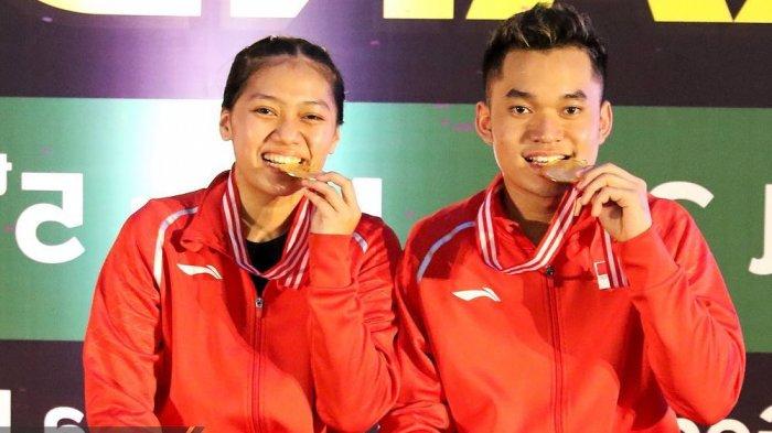 Indah Cahya Sari Jamil dan Leo Rolly Carnando pasangan ganda campuran