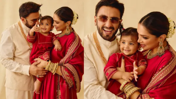 Deepika and Ranveer with daughter Dua