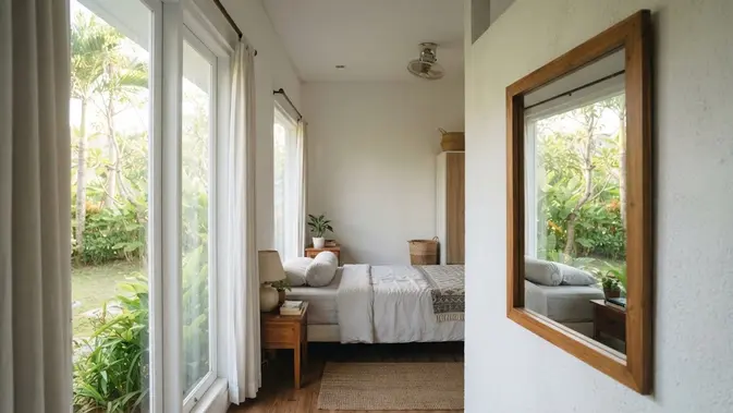 Trik Menata Jendela Kamar Tidur Agar Terasa Lebih Luas (AI Generated)
