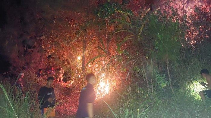 Kebakaran hutan di Desa Osango Mamasa