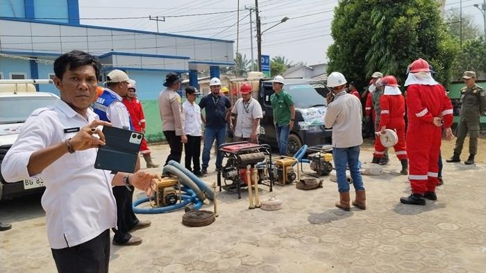 PT Sawindo Kencana menggelar Apel Siaga gabungan di halaman Kantor Kecamatan Tempilang, Rabu (9/9/2026). 