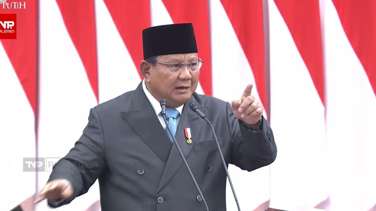 PIDATO PRESIDEN PRABOWO - Presiden RI Prabowo Subianto di Rapat Paripurna DPR, Kompleks Parlemen, Jakarta, Rabu (20/5/2026)