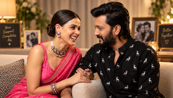 Genelia Gives Riteish 100%, Says Her Support Makes Him Complete
