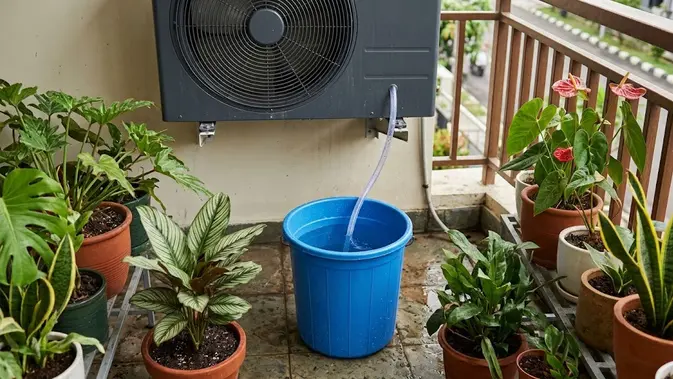 Ilustrasi air AC (AI Generated)
