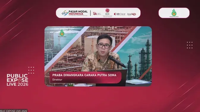 Praba Diwangkara Caraka Putra Soma (Direktur PT Rukun Raharja Tbk (RAJA)) dalam Public Expose Live 2026, Kamis (10/9/2026).