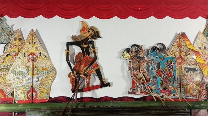 WAYANG KULIT- Ilustrasi atau gambar wayang kulit yang merupakan kesenian masyarakat Jawa.