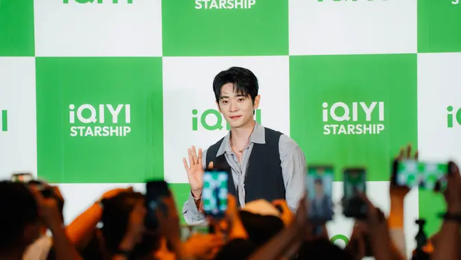 Cheng Lei dalam jumpa pers Global Ambassador iQIYI di Jakarta, Sabtu (12/9/2026). (dok iQIYI)