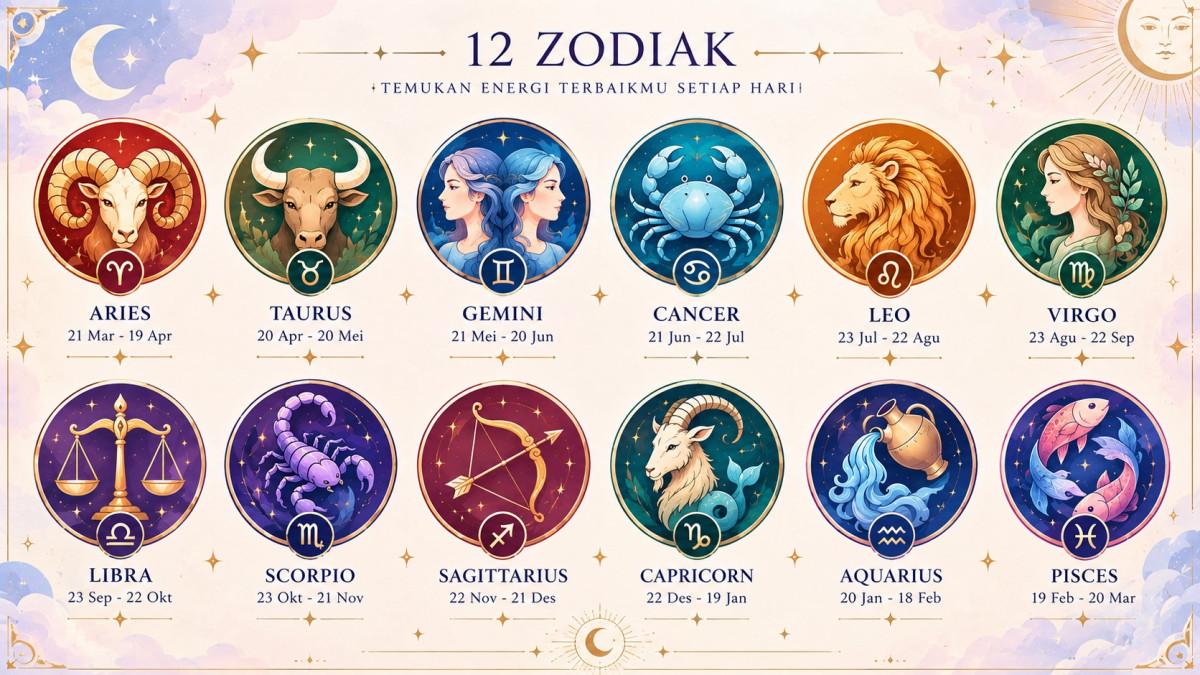 Simak! Ramalan 12 zodiak 8 September 2026 : Karir Scorpio positif, atensi lebih untuk finansial Cancer