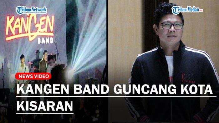 Membawakan lebih dari 10 lagu tembang kenangan, kangen band berhasil mengguncang Kota Kisaran, Jumat(18/8/2023).