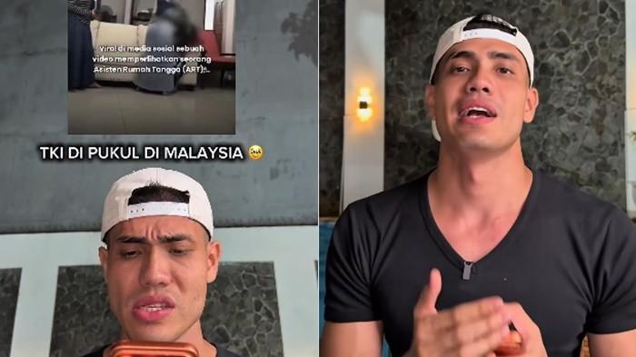 ART INDONESIA DIANIAYA - konten kreator asal Malaysia, Aisar Khaled mengutuk aksi penganiayaan brutal terhadap seorang Asisten Rumah Tangga (ART) asal Indonesia di Malaysia